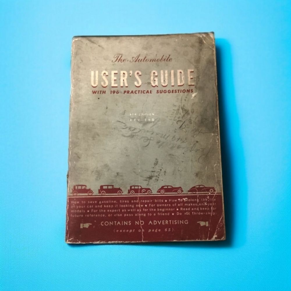 The Automobile User's Guide With 196 Practical Suggestions Booklet Vintage‎ GM.